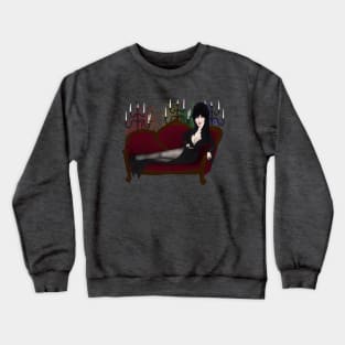 Elvira mistress of the dark. Spooky and gay! Crewneck Sweatshirt